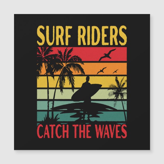 Los jinetes de surf atrapan las olas (Anverso)