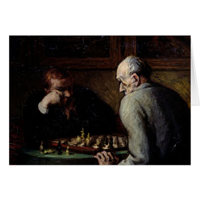 Los jugadores de ajedrez, c.1863-67 (Anverso (Horizontal))