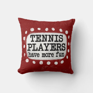 Los jugadores de tenis tienen más Cojín decorativo