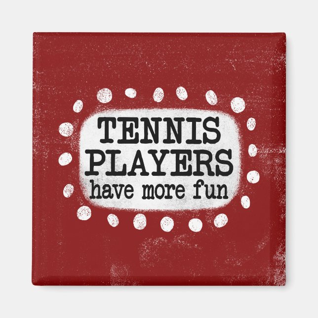 Los Jugadores De Tenis Tienen Más Imán De Refriger (Frente)
