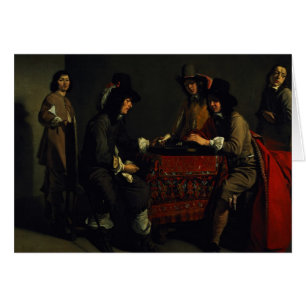 Los jugadores del backgammon