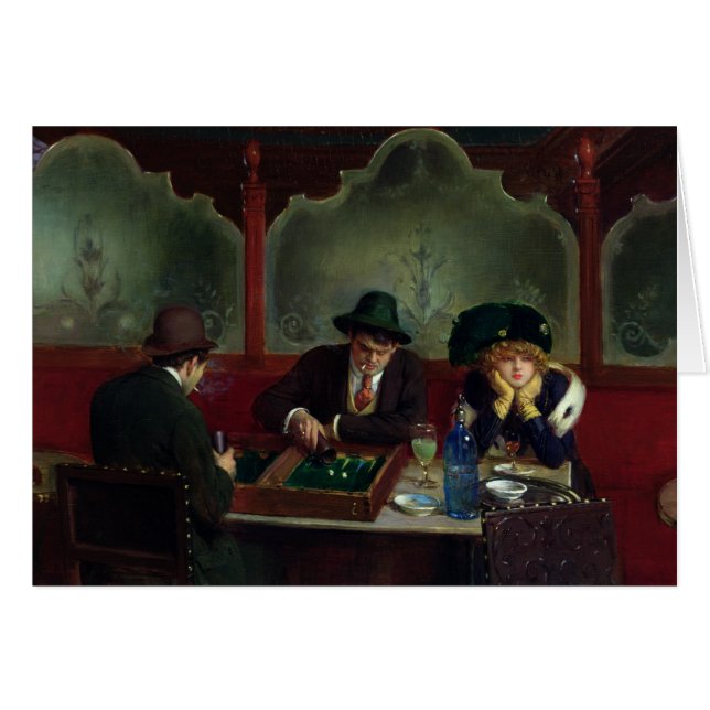 Los jugadores del backgammon (Anverso (Horizontal))