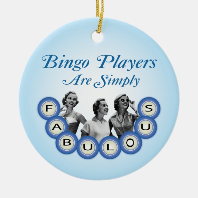 Los jugadores del bingo son ornamento simplemente (Frente)
