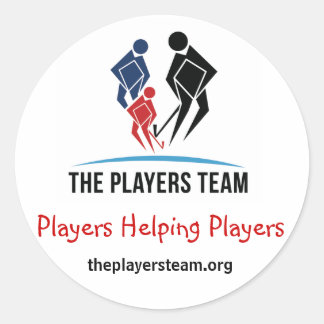 Los Jugadores Equipo Grandes Pegatinas Redondos