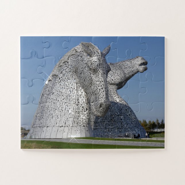 Los Kelpies, el rompecabezas de Helix, Falkirk (Horizontal)