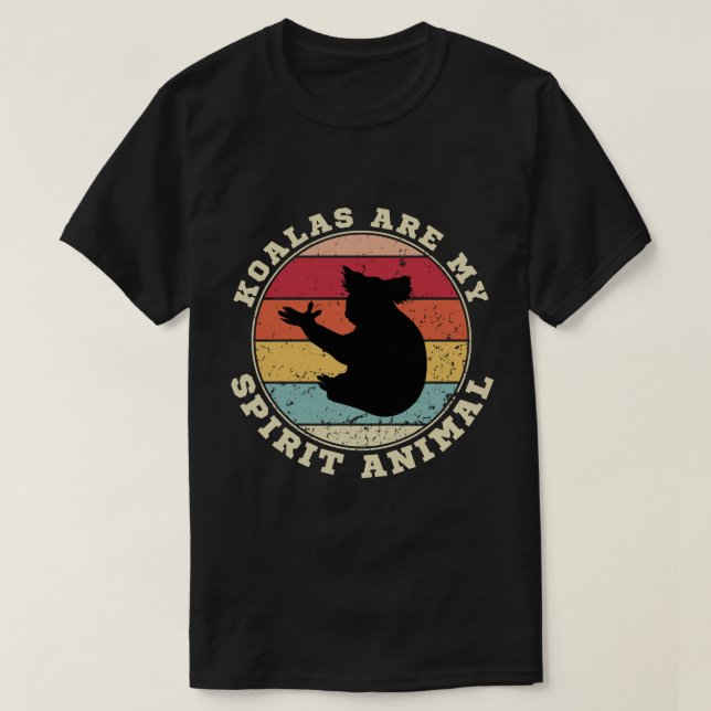 Los Koalas son mi camiseta animal espiritual (Diseño del anverso)
