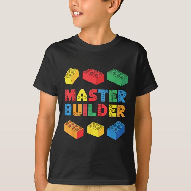 Los ladrillos de la camiseta del Master Builder bl (Anverso)
