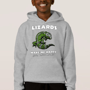 Los lagartos me hacen el reptil lindo feliz del