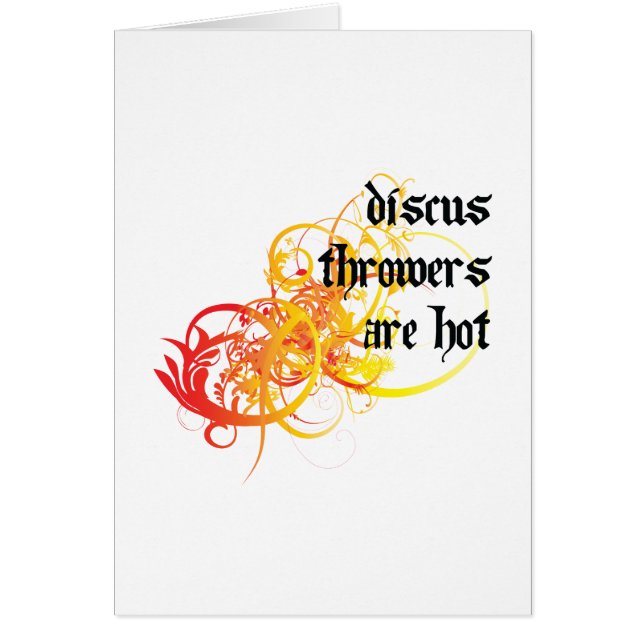 Los lanzadores de disco son calientes (Frente)