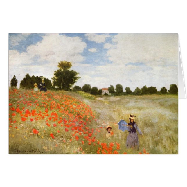 Los lapiceros rojos florecen - Claude Monet (Anverso (Horizontal))