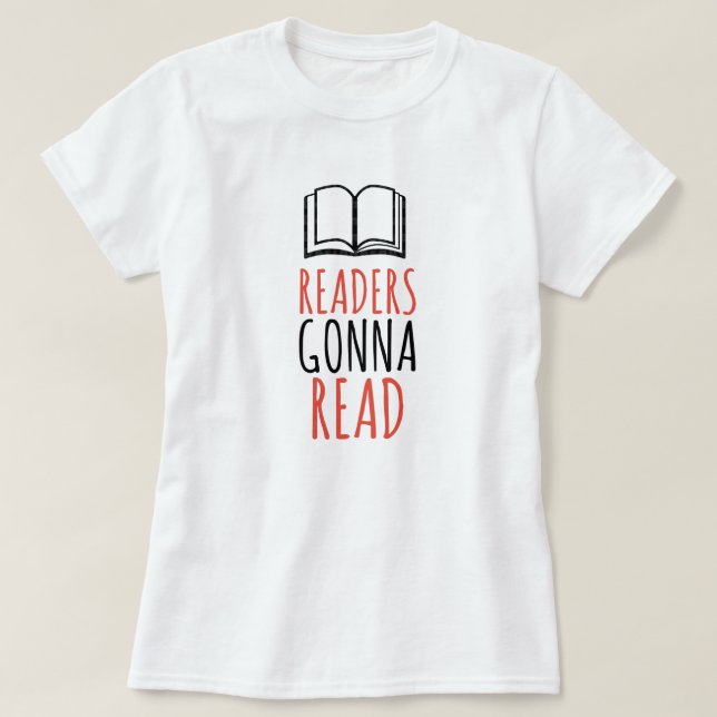 Los lectores leerán camisetas (Diseño del anverso)