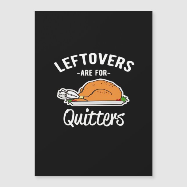Los Leftovers son para Quitters Thankending Turkey (Anverso)