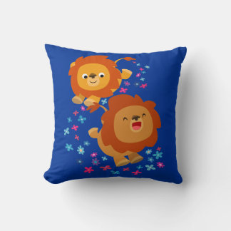 Los Leones Personalizados En La Almohada Del Jardí