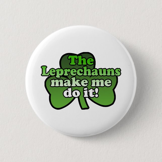 Los Leprechauns hacen que lo hace botón (Anverso)
