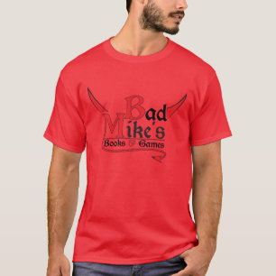 Los libros de Badmike y camiseta de los juegos