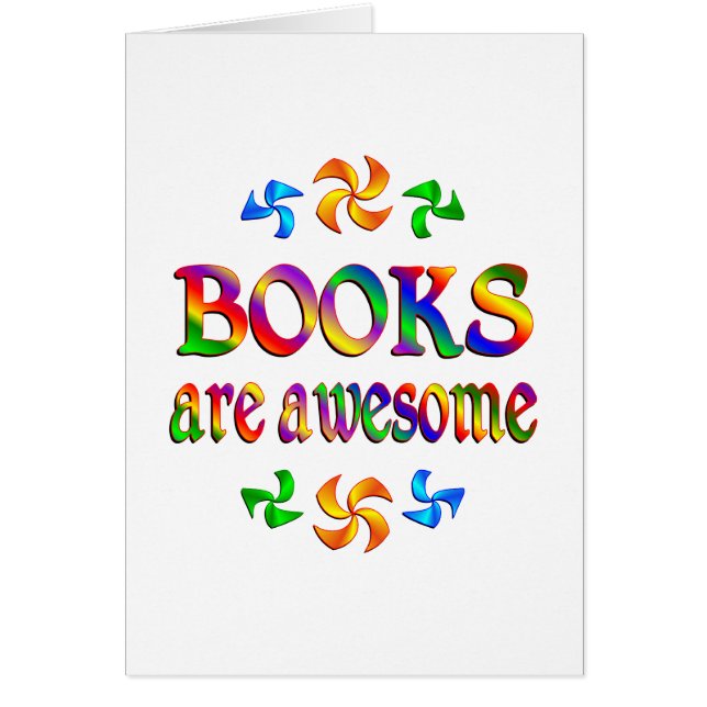 Los libros son impresionantes (Frente)