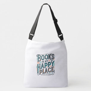 Los libros son mi lugar feliz - Bolso cruzado eleg