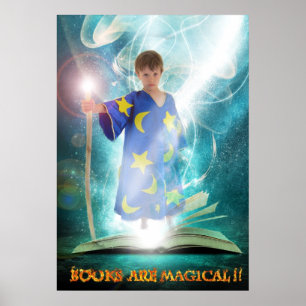 Los libros son posters mágicos