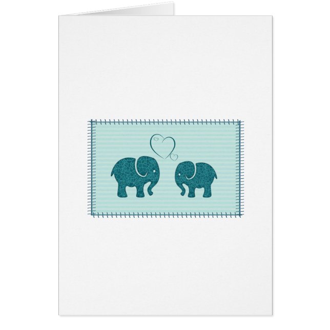 Los lindos y modernos elefantes románticos adorabl (Frente)