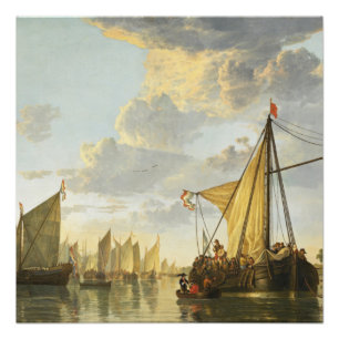 Los Maas en el Poster Dordrecht Aelbert Cuyp