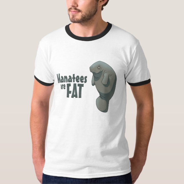 Los "Manatees son" camisa gorda (Anverso)