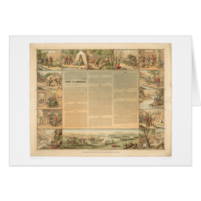 Los mandamientos del minero diez (1081A) (Anverso (Horizontal))