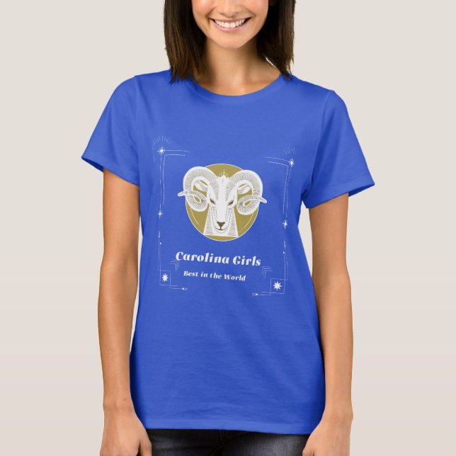 Los mejores Chicas de Carolina en la camiseta mund (Anverso)
