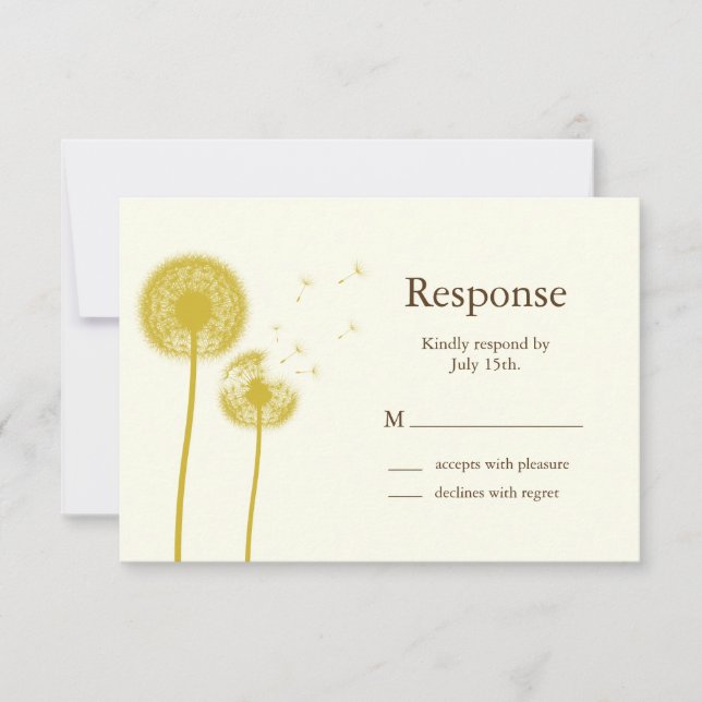 ¡Los mejores deseos amarillos! RSVP (Anverso)