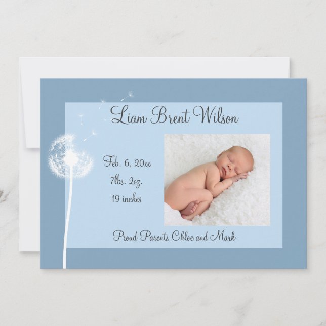 ¡¡¡Los mejores deseos!!! Anuncio de nacimiento 1 ( (Anverso)