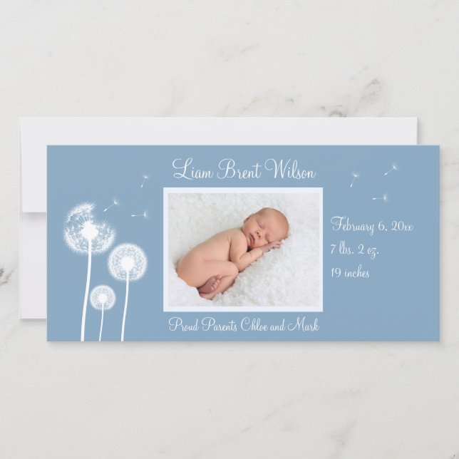 ¡¡¡Los mejores deseos!!! Anuncio de nacimiento 2 ( (Anverso)