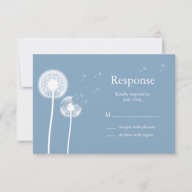 ¡Los mejores deseos azules! RSVP (Anverso)