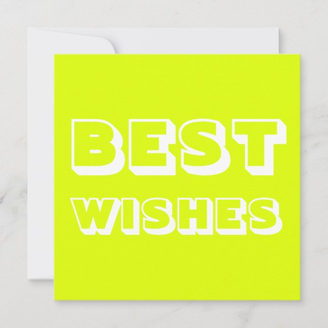 Los mejores deseos, buena suerte, flor blanco (Anverso)