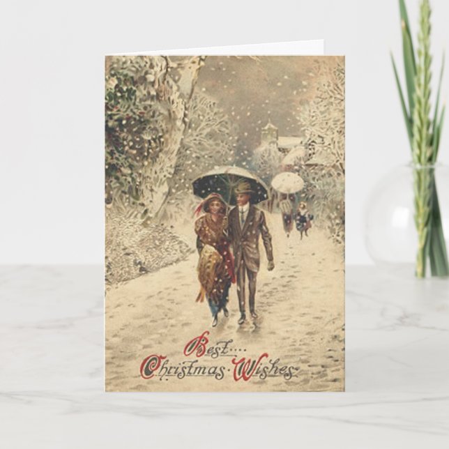 Los mejores deseos del navidad - tarjeta (Anverso)