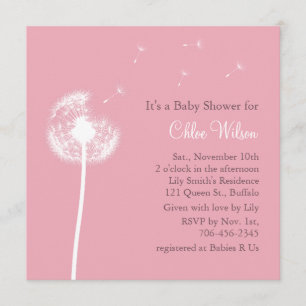 ¡Los mejores deseos! Invitación a Baby Shower (ros