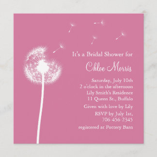 ¡Los mejores deseos! Invitación a la ducha nupcial