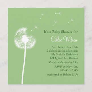 ¡Los mejores deseos! Invitación de Baby Shower (ve