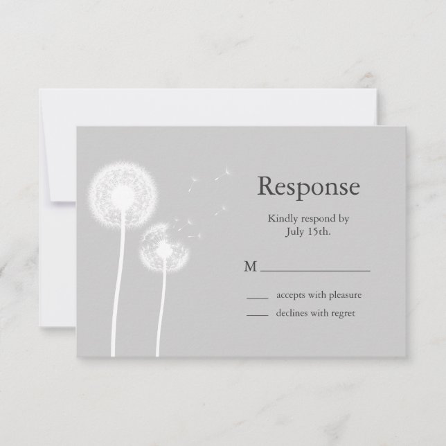 ¡Los mejores deseos! RSVP (negro) (Anverso)