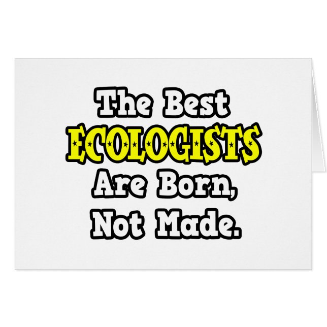 Los mejores ecologistas nacen, no se fabrican (Anverso (Horizontal))