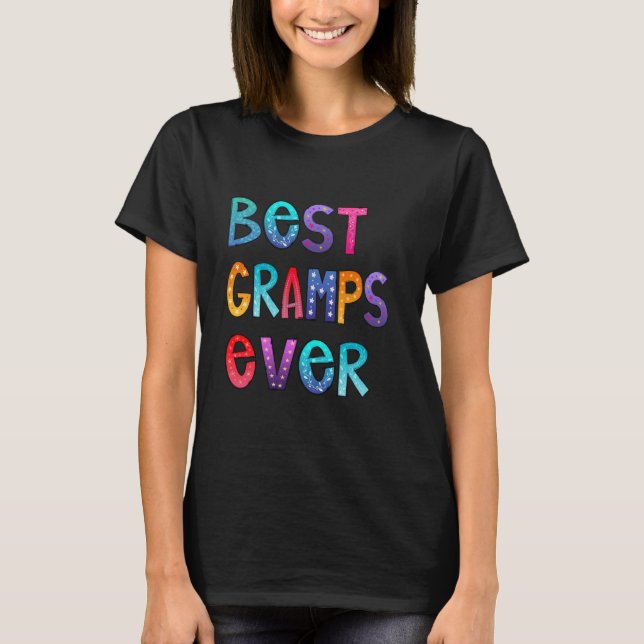Los mejores Gramps siempre coloridos, la camiseta  (Anverso)