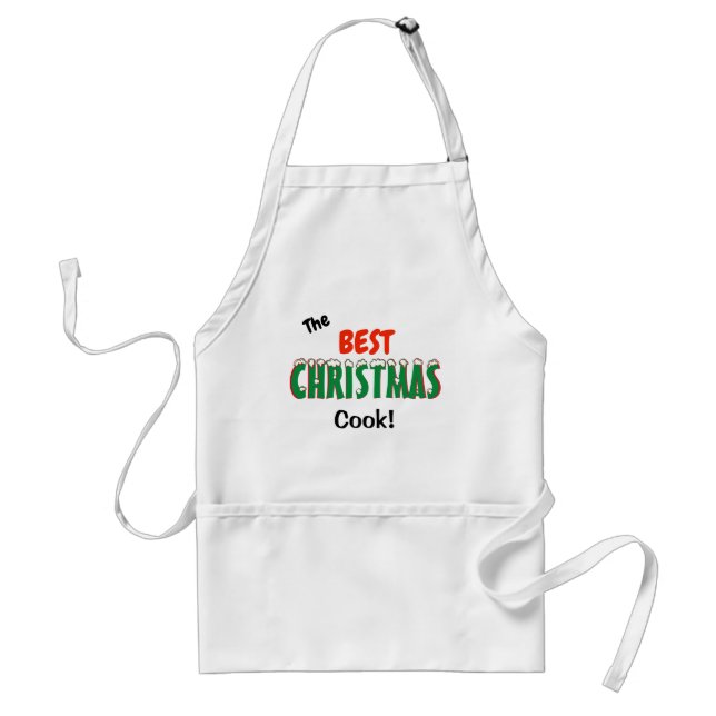 ¡Los mejores NAVIDADES Cocinan! Delantal (Frente)