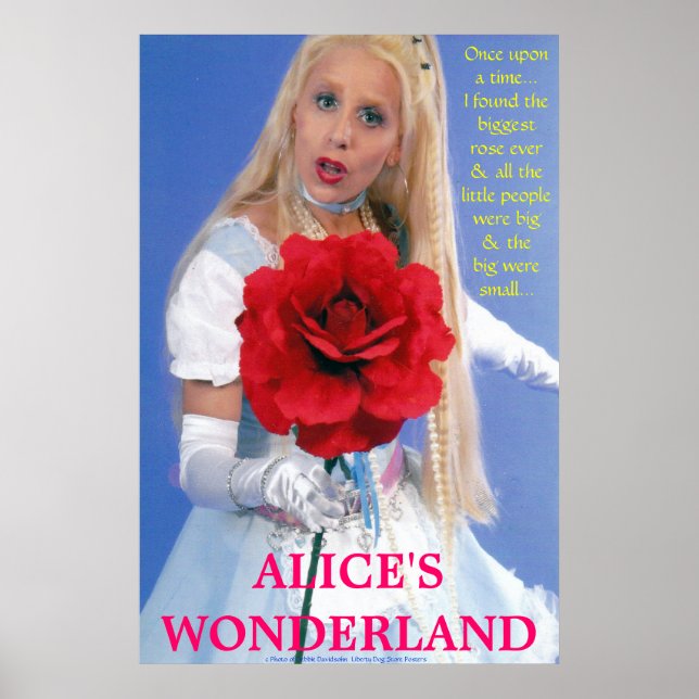 LOS MEJORES POSTERS - ALICE EN WONDERLAND - UNA NU (Frente)