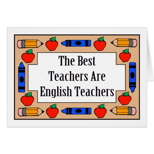 Los mejores profesores son profesores de inglés (Anverso (Horizontal))