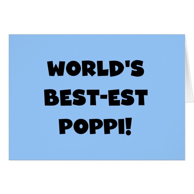 Los mejores regalos de texto en negro de Poppi del (Anverso (Horizontal))