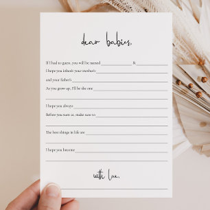 Los mellizos Minimalistas modernos Baby Shower des