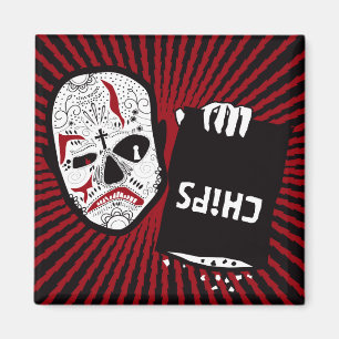 Los microprocesadores son abajo - imán rojo y