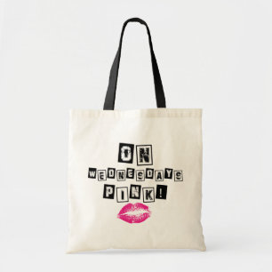Los Miércoles Usamos Bolsa De Tote Rosa