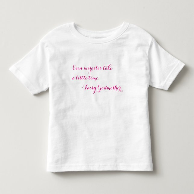 Los Milagros Llevan Tiempo, Pequeña Camiseta (Anverso)