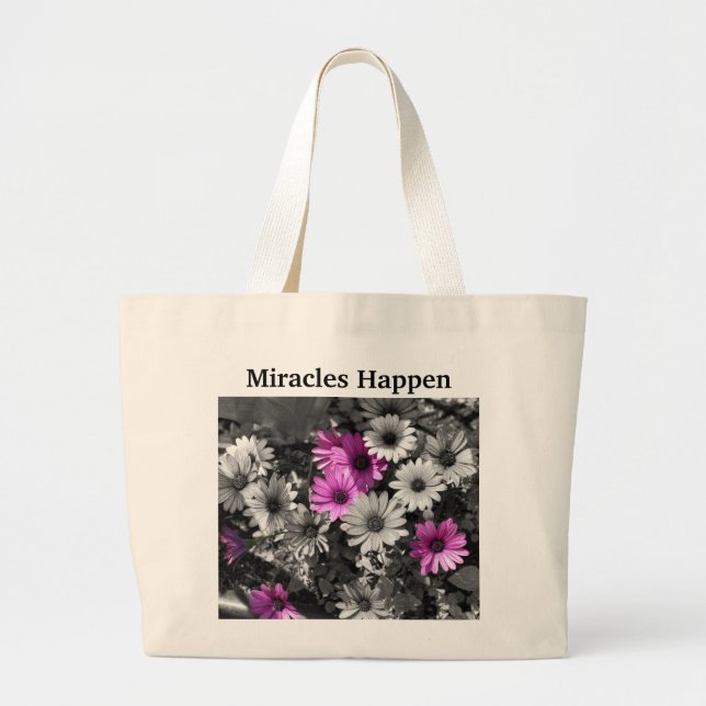 Los milagros ocurren en Daisies Bolsa Inspiradora  (Frente)