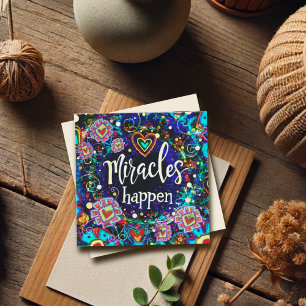 Los milagros ocurren Faith Blue Bonito Inspirador