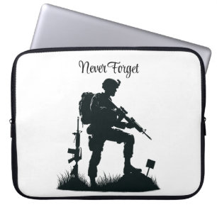 Los militares nunca olvidan la bolsa de la laptop